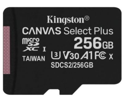  Зображення Карта пам'яті Kingston microSD  256GB C10 UHS-I R100/W85MB/s 